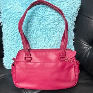 NWT Rolf’s Julia Fuchsia Genuine Leather Shoulder Bag